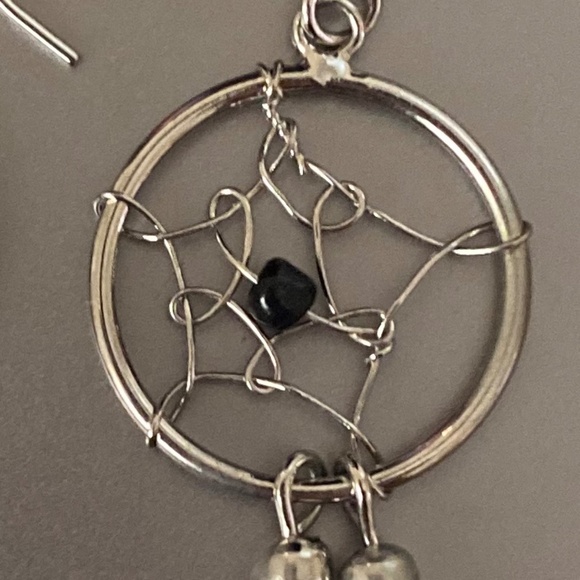 Dreamcatcher dangle earrings, Color: silver - Picture 5 of 6